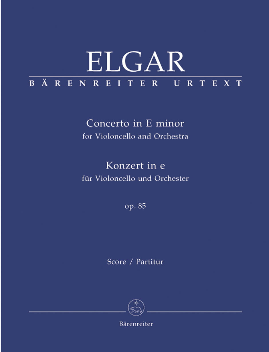 Edward Elgar: Concerto for Violoncello and Orchestra E minor op. 85 - koncert wiolonczelowy e-moll - nuty na orkiestrę - partytura