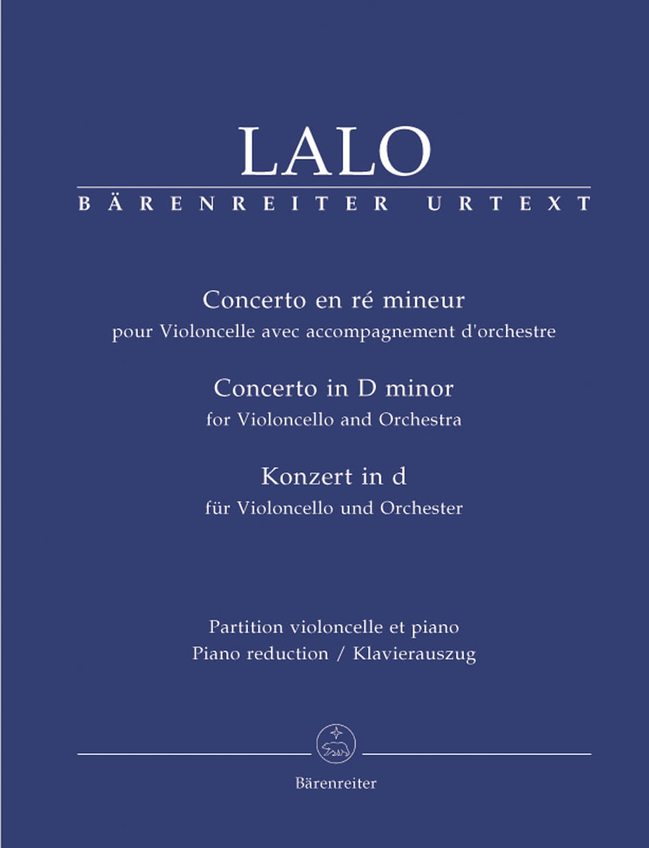 Edouard Lalo: Concerto for Violoncello and Orchestra D minor - koncert wiolonczelowy d-moll - nuty na wiolonczelę i fortepian