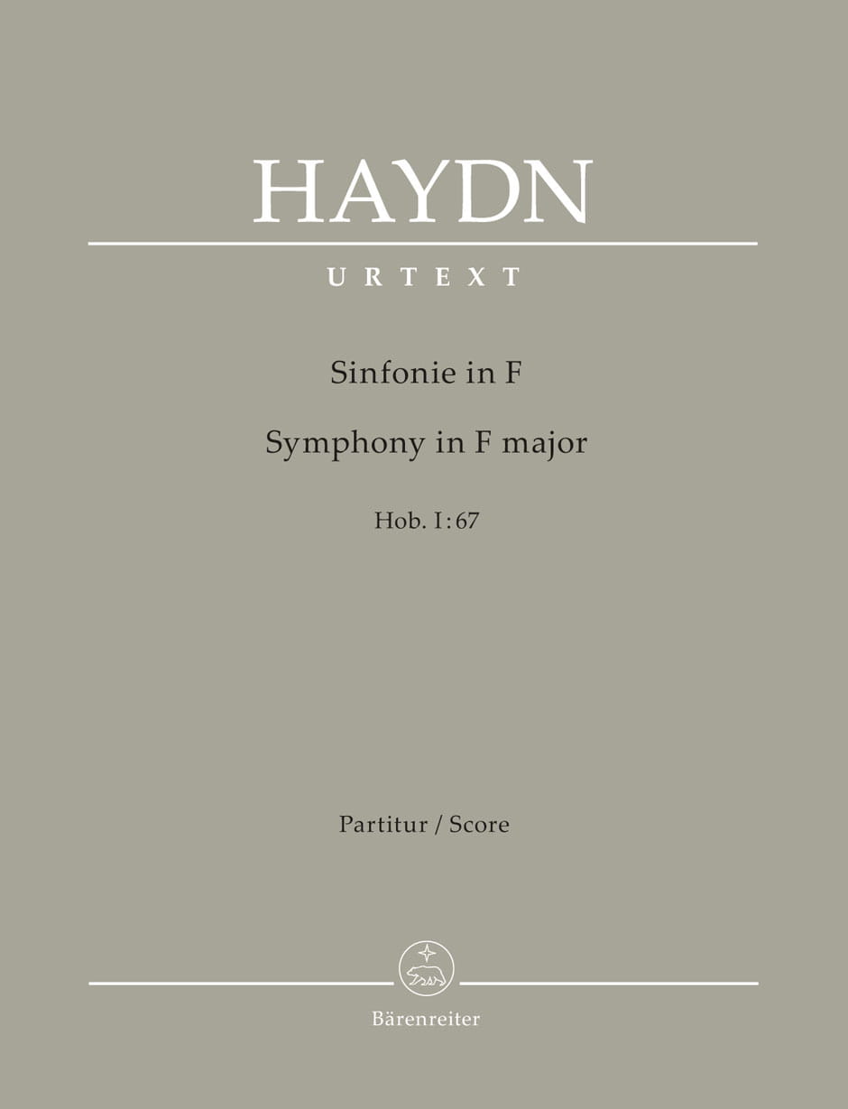Joseph Haydn: Symphony F major Hob. I:67 - Symfonia F-dur - nuty na orkiestrę - partytura