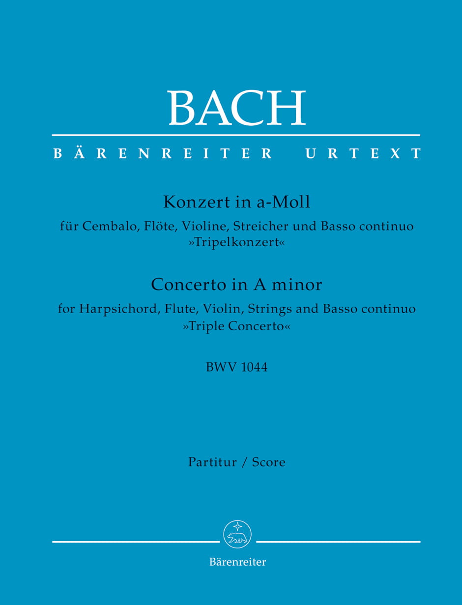 Jan Sebastian Bach: Concerto for Harpsichord, Flute, Violin, Strings and Basso continuo A minor BWV 1044 'Triple Concerto' - koncert potrójny a-moll -