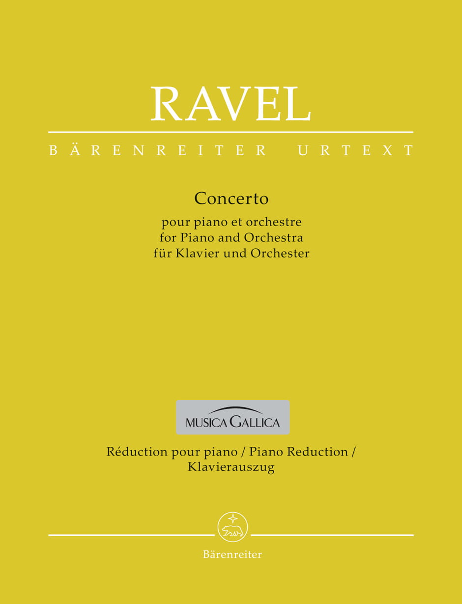 Maurice Ravel: Concerto for Piano and Orchestra - koncert fortepianowy - nuty na dwa fortepiany