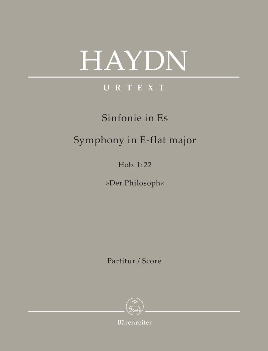 Joseph Haydn: Symphony E-flat major Hob. I:22 'Der Philosoph' - Symfonia nr 22 Es-dur 'Filozof' - nuty na orkiestrę - partytura