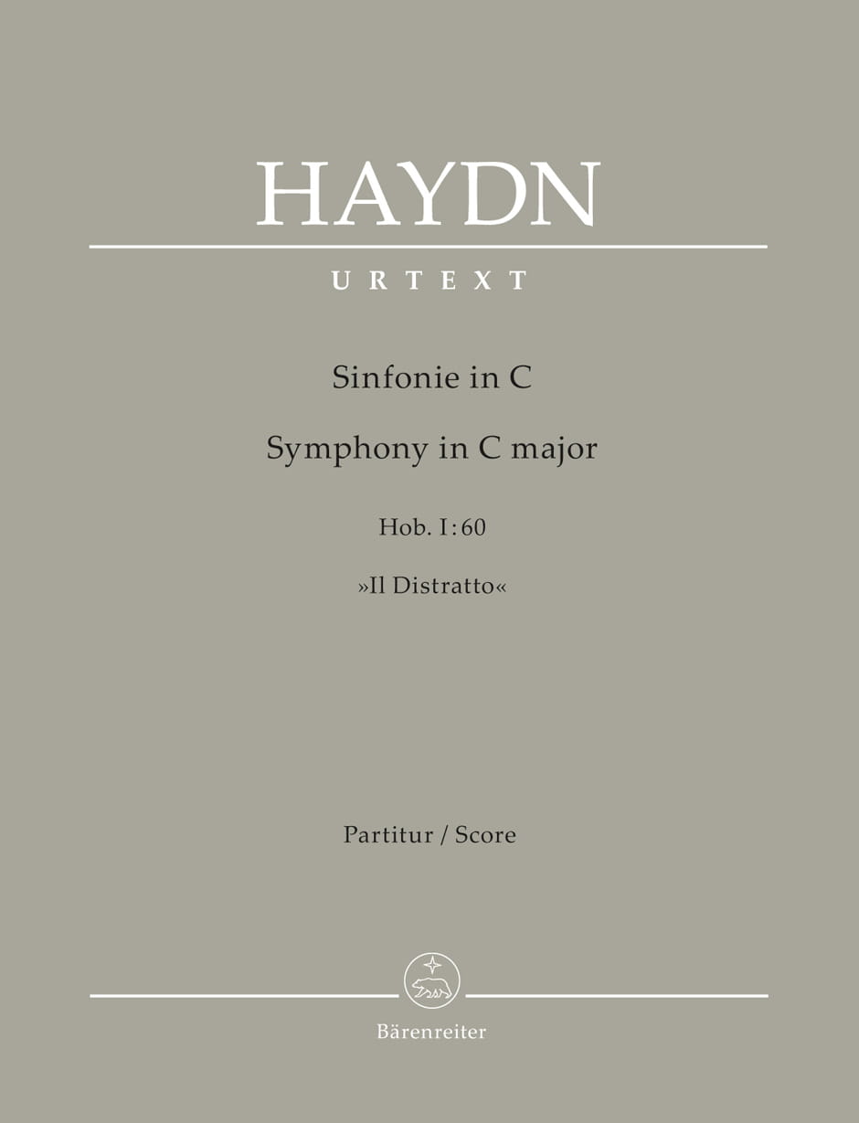 Joseph Haydn: Symphony C major Hob. I:60 'Il Distratto' - Symfonia nr 60 C-dur - nuty na orkiestrę - partytura
