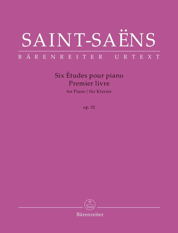 Camille Saint-Saens: Six etudes pour le piano op. 52 - Premiere livre - 6 etiud księga pierwsza - nuty na fortepian