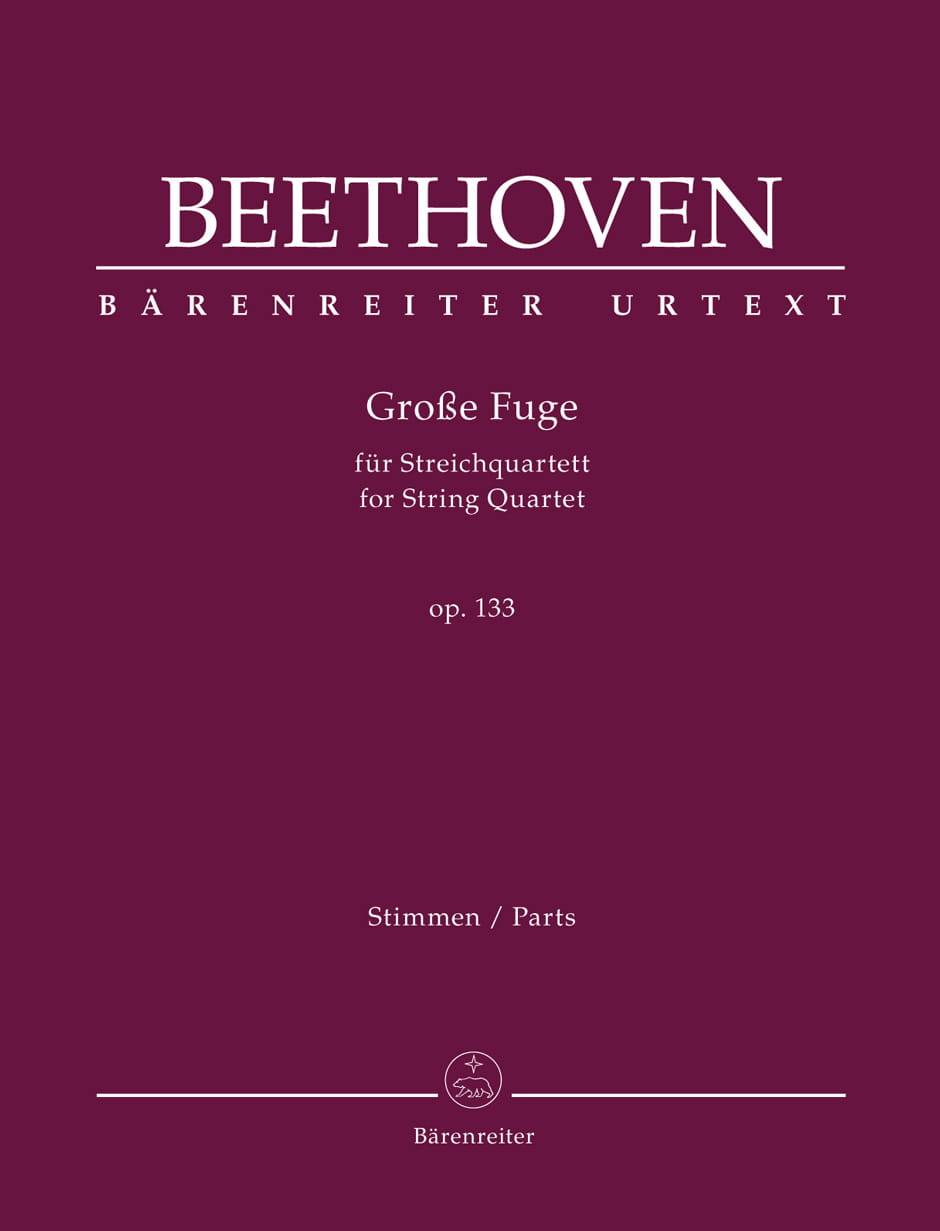 Ludwig van Beethoven: Grosse Fuge for String Quartet op. 133 - Wielka fuga B-dur - nuty na kwartet smyczkowy