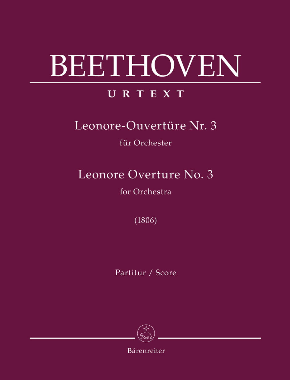 Ludwig van Beethoven: Leonore Overture no. 3 for Orchestra (1806) - trzecia wersja uwertury do opery Leonora - nuty na orkiestrę - partytura