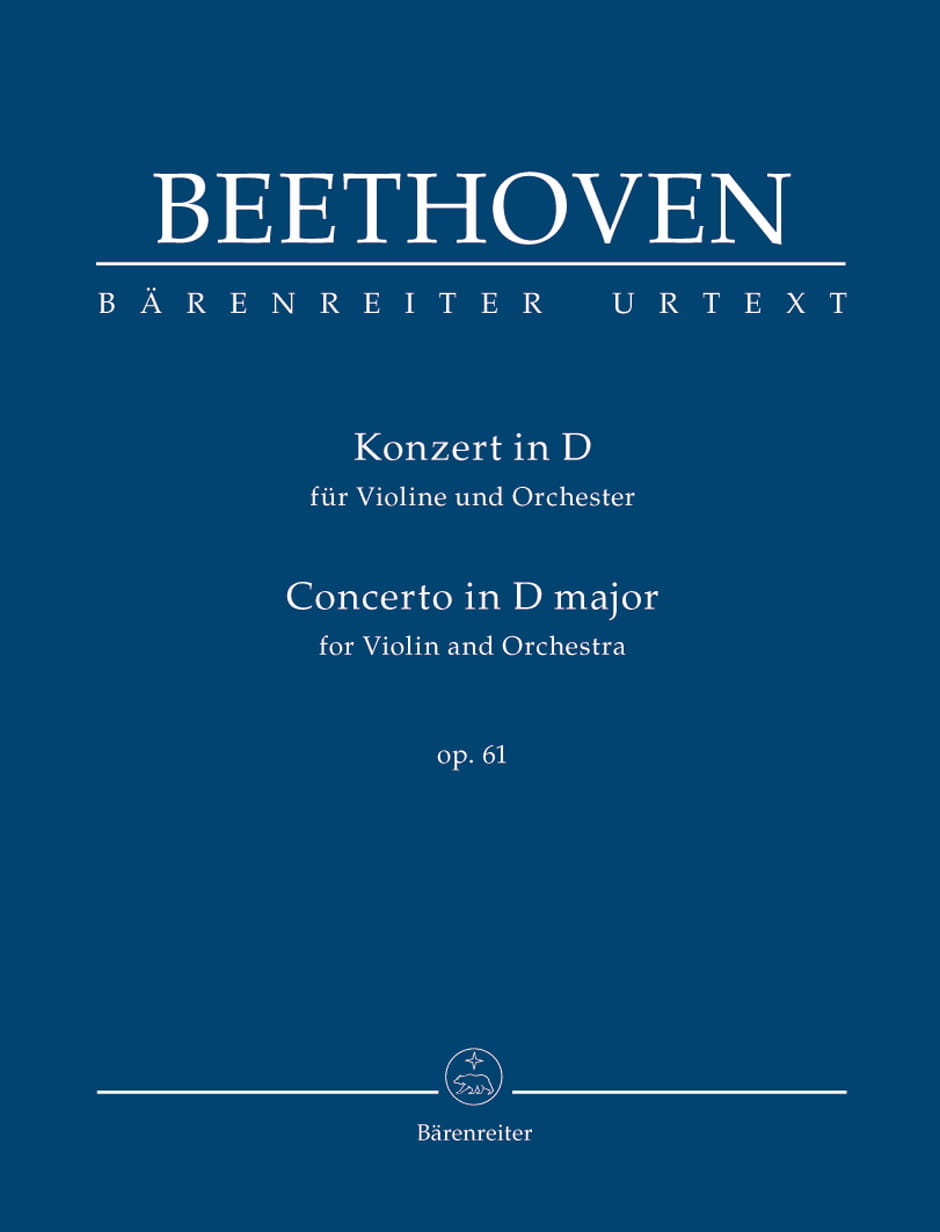 Ludwig van Beethoven: Concerto D major for Violin and Orchestra op. 61 - koncert skrzypcowy D-dur - partytura studyjna