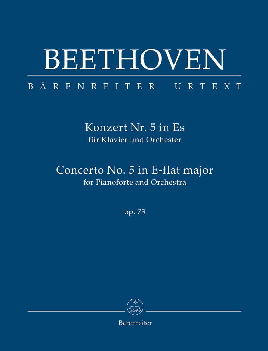 Ludwig van Beethoven: Concerto for Pianoforte and Orchestra no. 5 E-flat major op. 73 - koncert fortepianowy nr 5 Es-dur - partytura studyjna