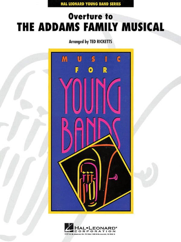 Music for Young Bands: Overture to The Addams Family Musical (Score & Parts) - Ted Ricketts - nuty na młodzieżową orkiestrę dętą
