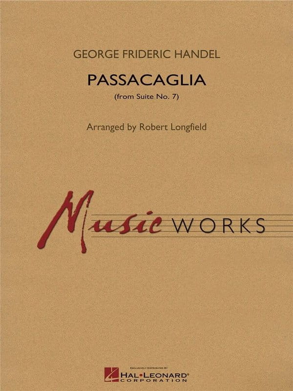 Georg Friedrich Handel: Passacaglia z suity nr 7 g-moll HWV 432 (Score & Parts) - Robert Longfield - nuty na orkiestrę dętą