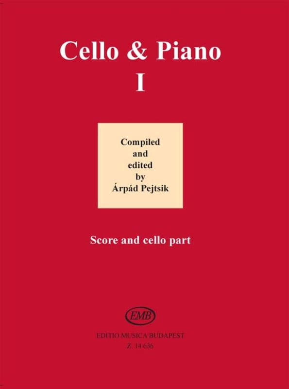 Cello & Piano I - Arpad Pejtsik - antologia utworów wiolonczelowych - nuty na wiolonczelę i fortepian