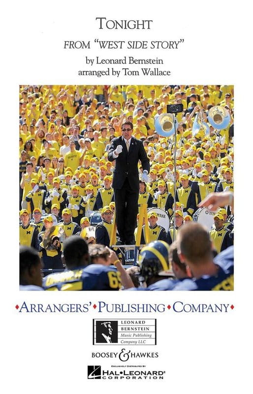 Leonard Bernstein: Tonight from West Side Story for Marching Band - Tom Wallace (Score & Parts) - nuty na młodzieżową marszową orkiestrę dętą