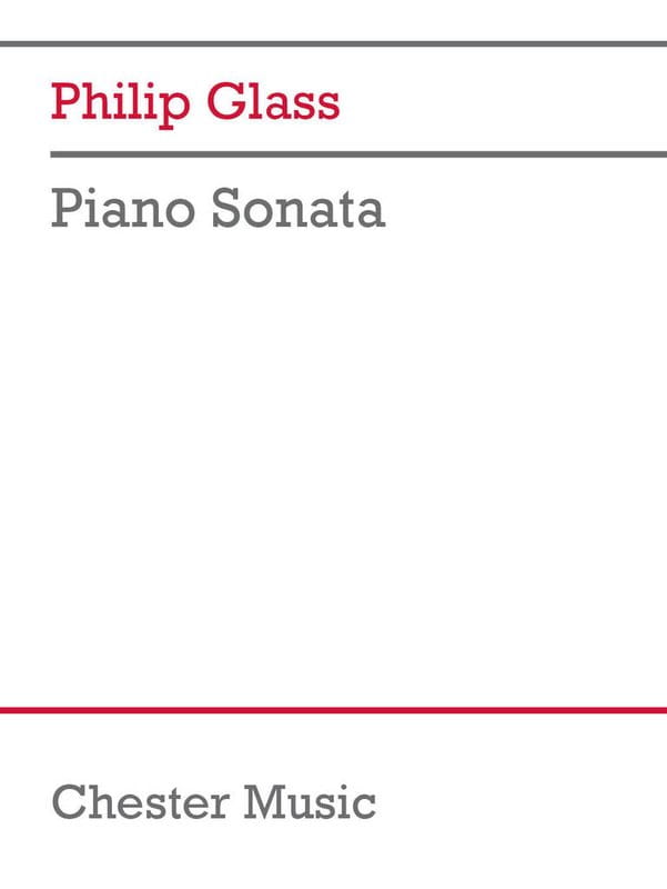 Philip Glass: Piano Sonata - nuty na fortepian solo