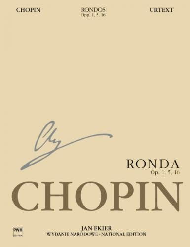 Fryderyk Chopin: Wydanie Narodowe tom 8A - Ronda op. 1, 5, 16 - Jan Ekier - nuty na fortepian