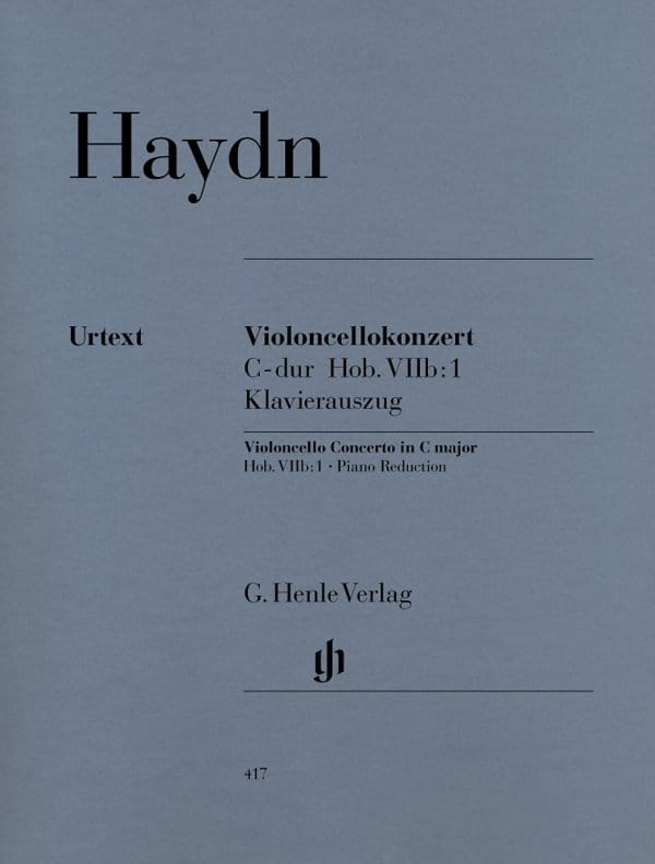 Joseph Haydn: Violoncello Concerto C major Hob. VIIb:1 - Koncert wiolonczelowy C-dur - nuty na wiolonczelę i fortepian