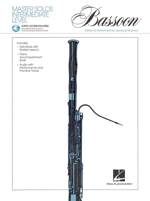 Master Solos Intermediate Level: Bassoon (+ audio online) - Leonard Sharrow - nuty na fagot i fortepian