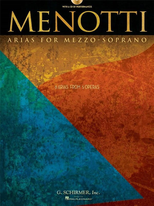 Gian Carlo Menotti: Menotti Arias for Mezzo-Soprano (+ płyta CD) - arie operowe na głos mezzo-sopran i fortepian