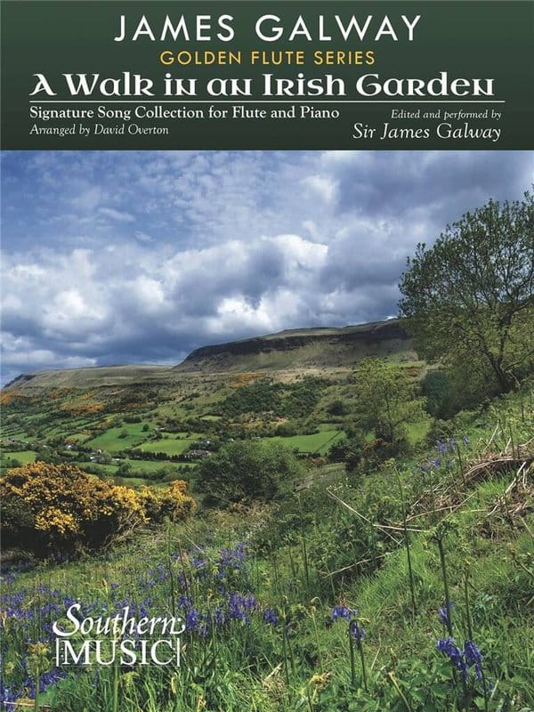 David Overton: A Walk in an Irish Garden - nuty na flet poprzeczny z fortepianem