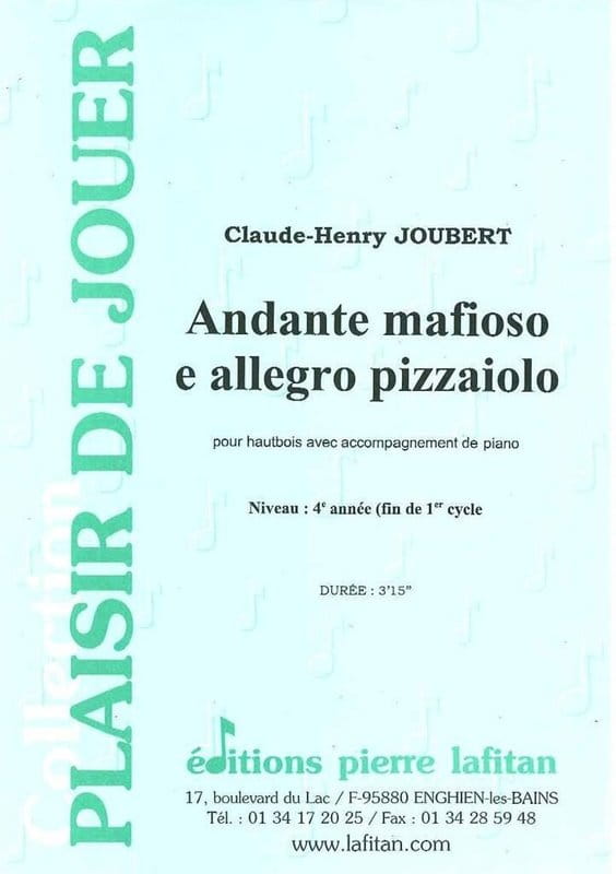 Claude-Henry Joubert: Andante Mafioso e Allegro Pizzaiolo - nuty na obój z fortepianem