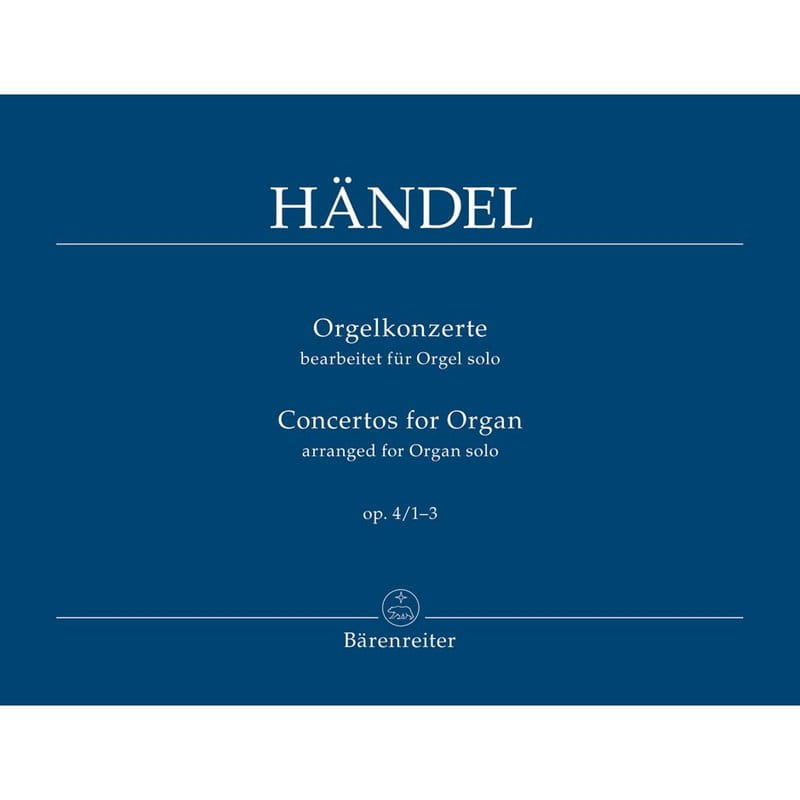 Georg Friedrich Handel: Orgelkonzerte I - Koncerty organowe op. 4 nr 1-3 - nuty na organy