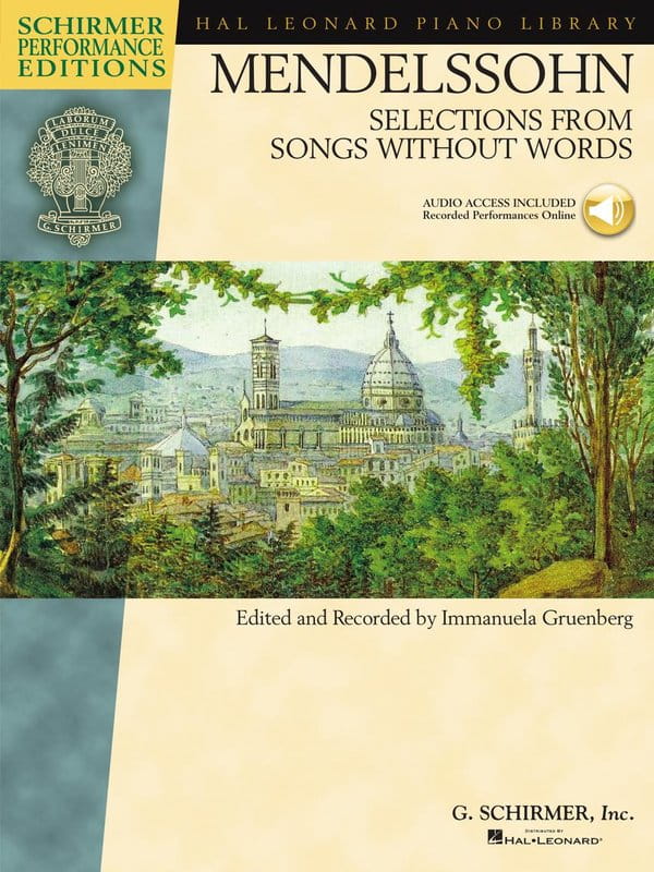 Felix Mendelssohn: Selections from Songs Without Words (+ audio online) - Pieśni bez słów - wybór popularnych utworów - nuty na fortepian