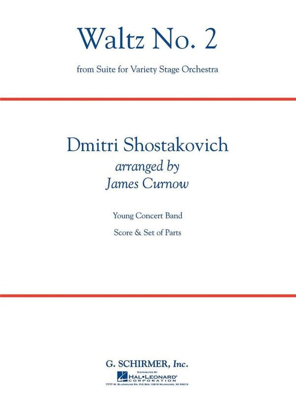 Dymitr Szostakowicz: Walc nr 2 z 2 Suity jazzowej (Score & Parts) - James Curnow - nuty na orkiestrę dętą