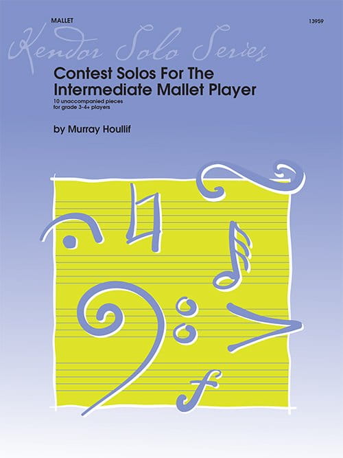Murray Houllif: Contest Solos For The Intermediate Mallet Player - nuty na melodyczne instrumenty perkusyjne