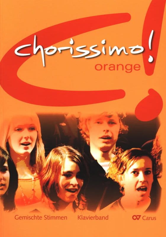 Chorissimo! Orange Klavierband - akompaniament fortepianowy oraz akordy gitarowe do śpiewnika z nutami na chór