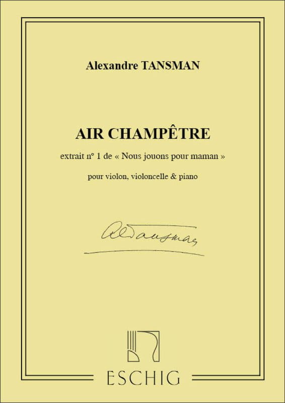 Aleksander Tansman: Nous jouons pour Maman 1 - Air champetre - łatwe trio fortepianowe dla początkujących