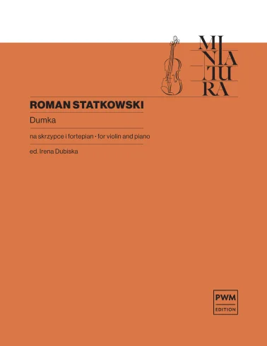 Dumka na skrzypce i fortepian - nuty na skrzypce - Roman Statkowski