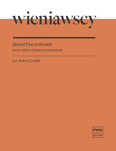 Grand duo Polonais op. 8 na skrzypce i fortepian - nuty na skrzypce - Józef i Henryk Wieniawscy