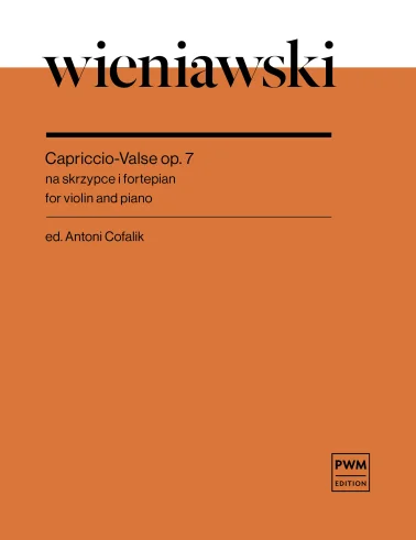 Cappriccio - Valse op. 7 na skrzypce i fortepian - nuty na skrzypce - Henryk Wieniawski