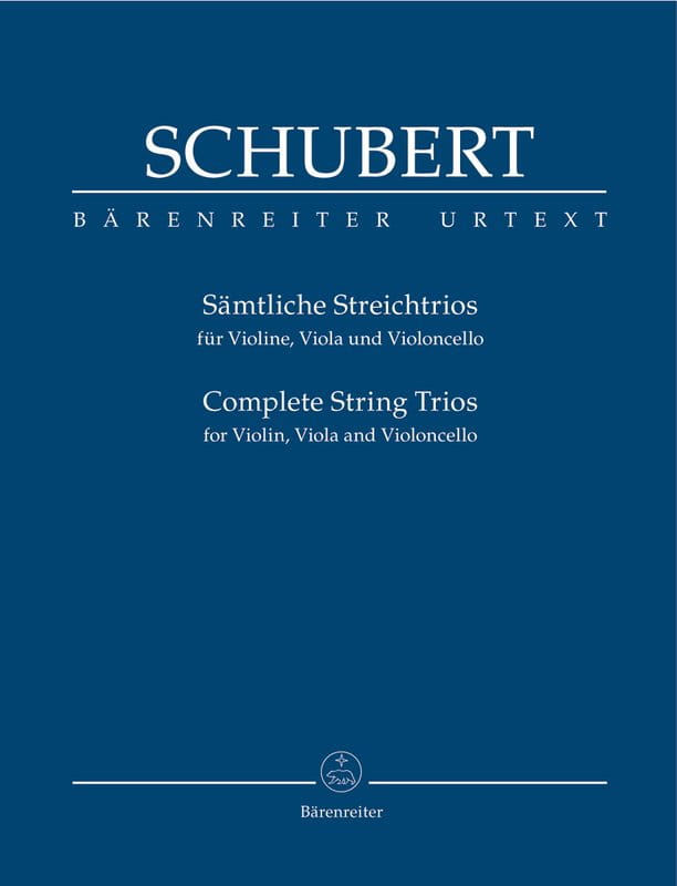Franz Schubert: Complete String Trios for Violin, Viola and Violoncello - tria smyczkowe wydanie kompletne - partytura studyjna