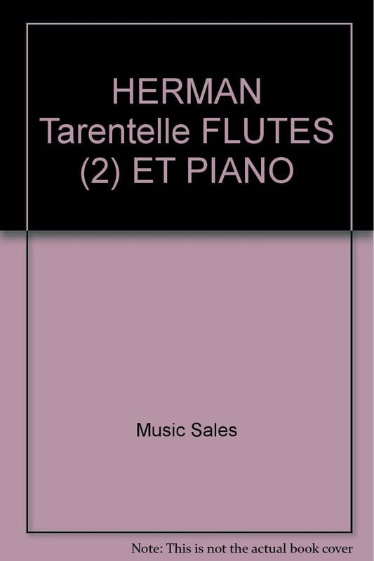 Jules Herman: Tarentelle op. 70bis for Two Flutes and Piano - Tarantella - nuty na dwa flety poprzeczne i fortepian