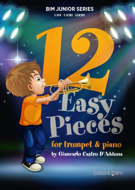 Giancarlo Castro D'Addona: 12 Easy Pieces for Trumpet & Piano - nuty na trąbkę i fortepian