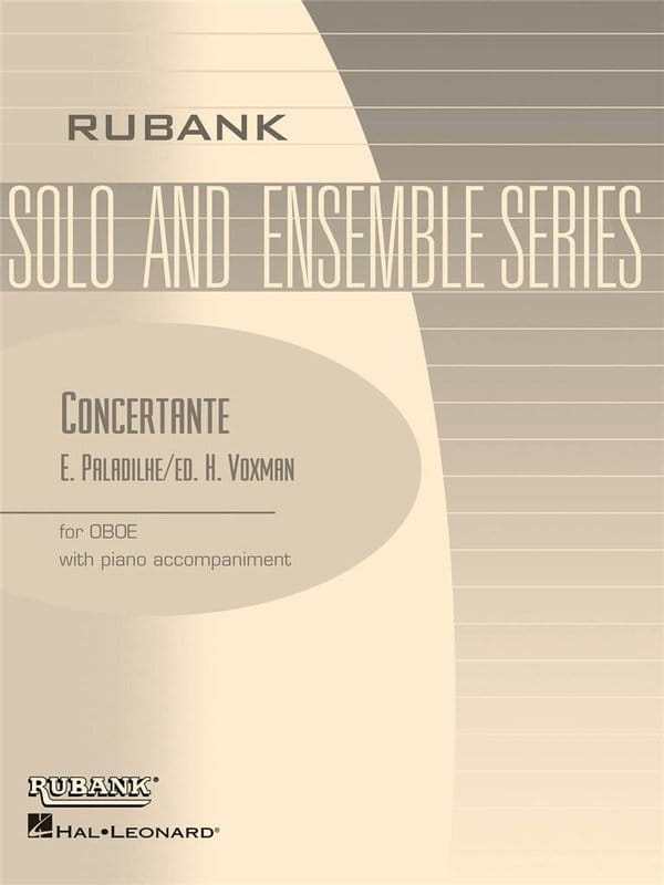 Emile Paladilhe: Concertante for oboe and piano - nuty na obój i fortepian