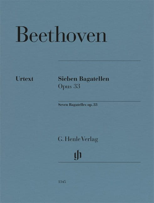Ludwig van Beethoven: 7 Bagatelles op. 33 - 7 bagatel - nuty na fortepian