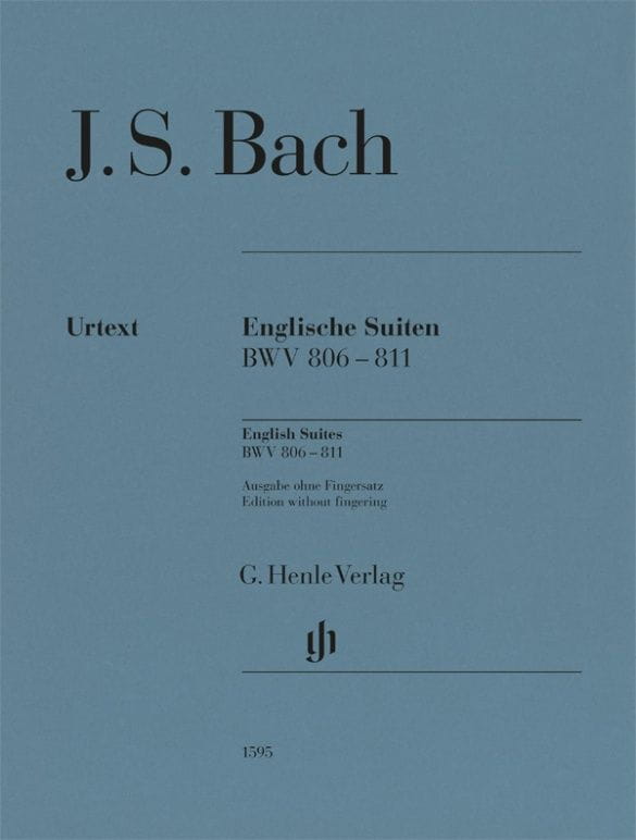Jan Sebastian Bach: Englische Suiten BWV 806-811 - Suity angielskie - nuty na fortepian bez palcowania
