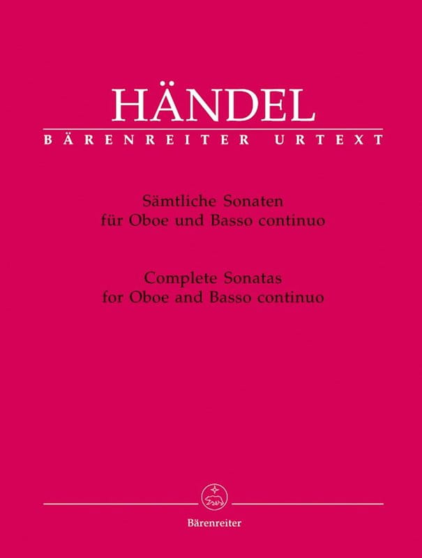 Georg Friedrich Handel: Complete Sonatas for Oboe and Basso continuo - sonaty obojowe - nuty na obój i fortepian