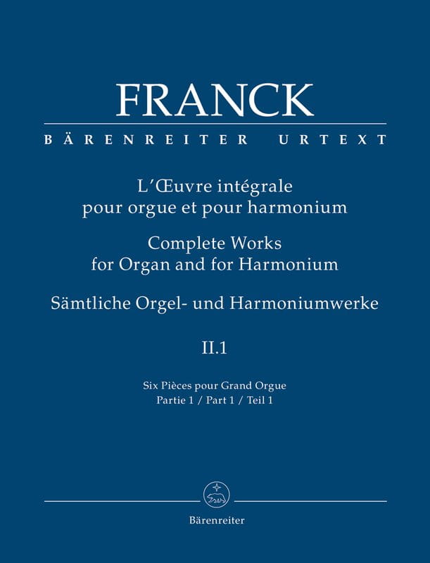 Cesar Franck: Complete Works for Organ and for Harmonium 2.1 - Six pieces pour Grand Orgue część 1 - nuty na organy