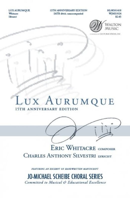 Eric Whitacre: Lux Aurumque - nuty na chór mieszany