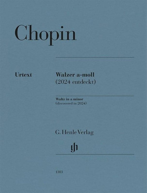 Fryderyk Chopin: Walc a-moll odkryty w 2024 roku - nuty na fortepian