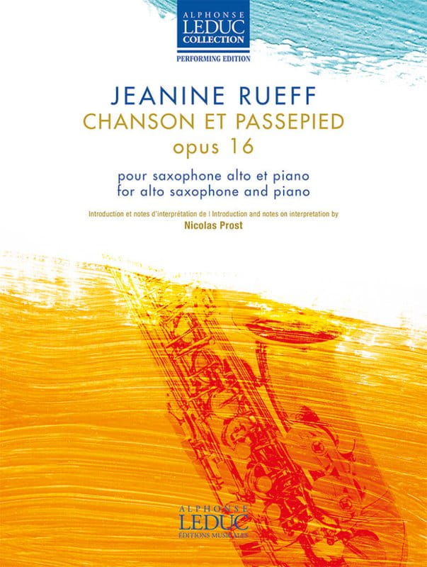 Jeanine Rueff: Chanson et Passepied op. 16 - nuty na saksofon altowy i fortepian
