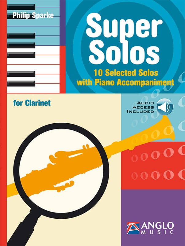 Philip Sparke - Super Solos for Clarinet - 10 Selected Solos with Piano Accompaniment (+ audio online) - nuty na klarnet z fortepianem
