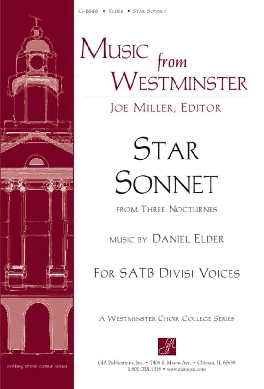 Daniel Elder: Star Sonnet from Three Nocturnes - nuty na chór SATB