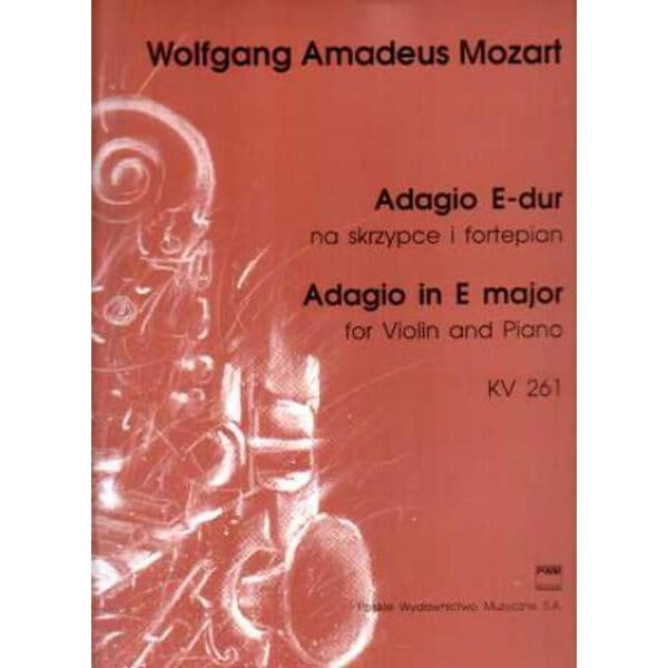 Adagio E-dur (KV 261) - nuty na skrzypce - Wolfgang Amadeusz Mozart