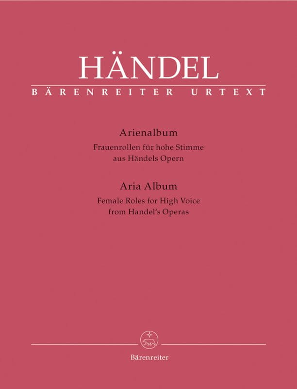 Georg Friedrich Handel: Aria Album Female Roles for High Voice (Soprano) from Handel's Operas - kobiece arie operowe na sopran - nuty na głos z fortep