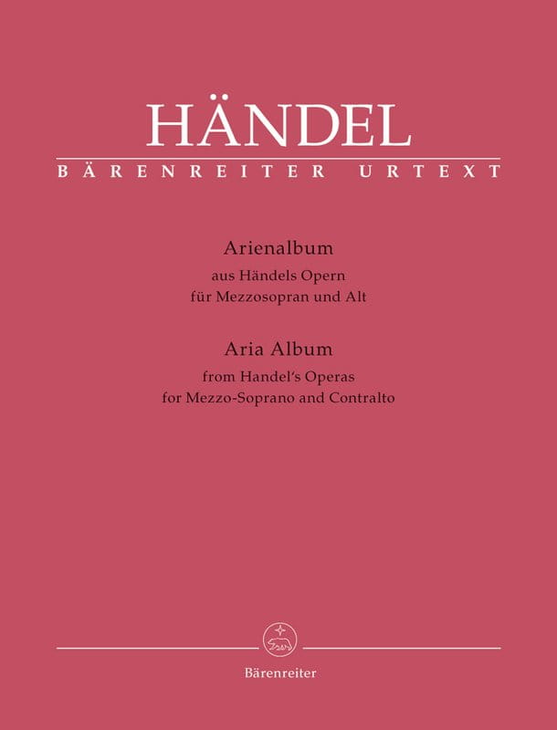 Georg Friedrich Handel: Aria Album for Mezzo-Soprano and Contralto from Handel's Operas - arie operowe na mezzosopran i kontralt - nuty na głos z fort