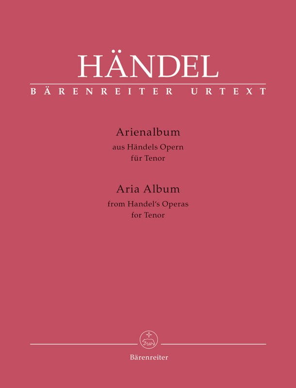 Georg Friedrich Handel: Aria Album for Tenor from Handel's Operas - arie operowe na tenor - nuty na głos z fortepianem