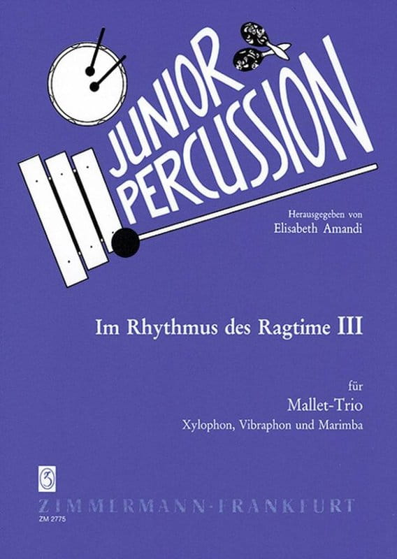In the Rhythm of the Ragtime 3 for Mallet Trio - Elisabeth Amandi - nuty na trio perkusyjne - ksylofon, wibrafon i marimba